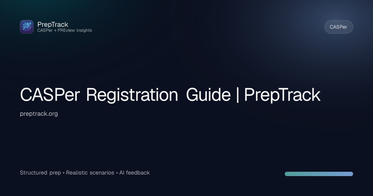 CASPer Registration Guide | PrepTrack
